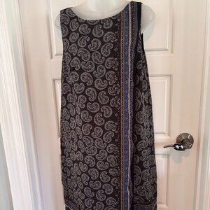 Max Studio Sleeveless Paisley Print Scarf Dress Size L NWT